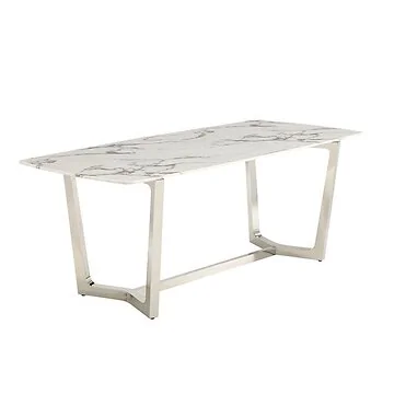 BARI EETTAFEL | 180X90X76 CM MARMER 757