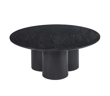 ENNA COFFEE TABLE BLACK | Ø110X45 CM BLACK