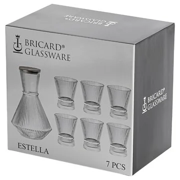 BRICARD ESTELLA KARAFFE MIT GLÄSERN | 7-TEILIG GOLD