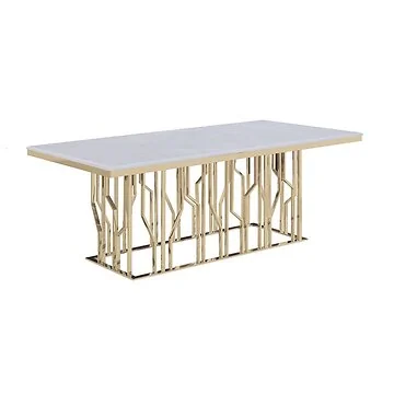 TARANTO TISCH GOLD | 180X90X76 CM MARMOR 928