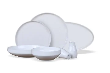 BRICARD LUNEL GESCHIRR SET | WEIß 27-TEILIG
