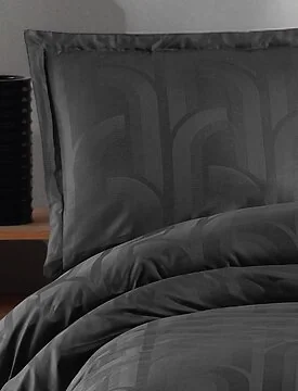 LAVELLA SOFIA DUVET COVER SET SATIN | BLK 200X220 CM 4-PIECE