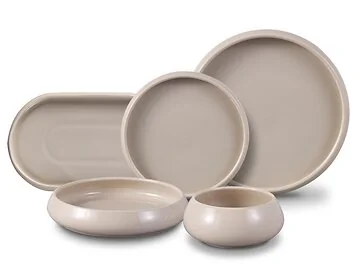 BRICARD BONDY TABLEWARE SET | TAUPE 25-PIECE