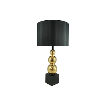 LUMCI MARION TISCHLAMPE | GOLD-SCHWARZ Ø30X59 CM