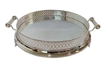 FUGURATO PRÄSENTIERBRETT 801 RUND | SILBER Ø56X11 CM