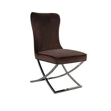 ANDRIA ESSZIMMERSTUHL | BRAUNER STOFF MJ11-82
