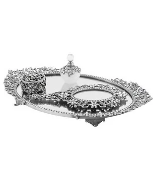 FUGURATO BRUIDSPIEGELSET 18792 4-DELIG SILVER