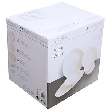 BRICARD PARIS TABLEWARE SET | WHITE 25-PIECE
