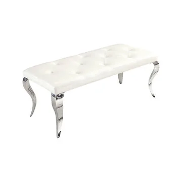 MILANO ZITBANKJE 110*50*47CM WIT PU