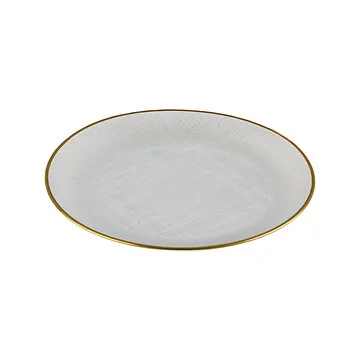 BRICARD TEX BORDEN SET | 21 CM TRANSPARANT-GOUD 6-DELIG