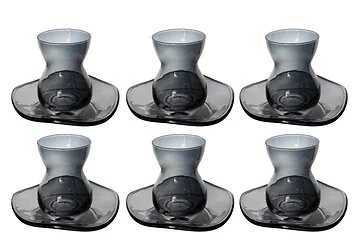 TEE GLÄSER-SET CNR15005 | GRAU 12-TEILIG