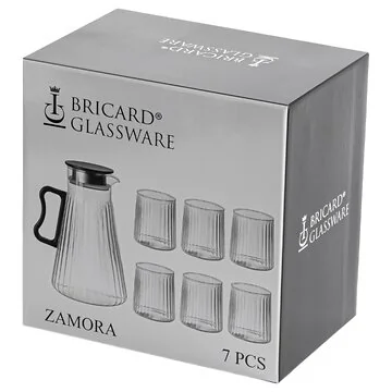 BRICARD ZAMORA KARAFFE MIT GLÄSERN | 7-TEILIG