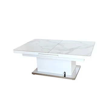 FERMO COFFEE TABLE SILV. | 130/163X50/79X80 CM CERAMIC BW005