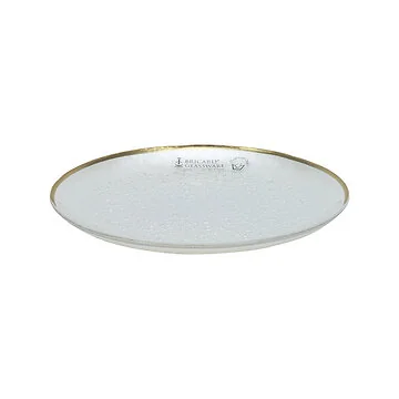BRICARD CRISPY BORDEN SET | 21 CM WIT - GOUD 6 -DELIG