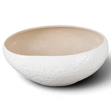 BRICARD BARLES STONE SCHÜSSEL | 23X20,5X8,5 CM WEISS-TAUP