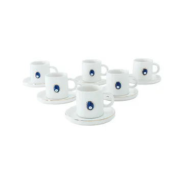 BBRICARD HATIRA ESPRESSO SET | WEIß-GOLD 12-TEILIG
