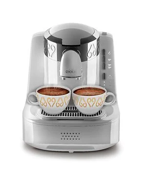 ARZUM OKKA TURKISH COFFEE MACHINE | WHITE-CHROME
