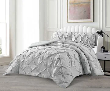 LAVELLA EFSUN TAGESDECKE SET | 240X250 CM GRAU 3-TEILIG