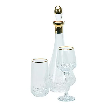 BRICARD ELIZE GLASSES SET | GOLD 12-PIECE