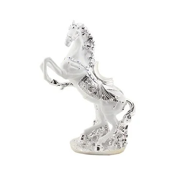 DEKORATION CNR054A PFERD | 60CM WEISS-ßSILBER