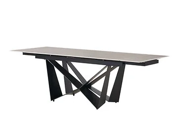 CENTO ESSTISCH MATT SCHWARZ | 180/240X90X76 CM MARMOR 576-1