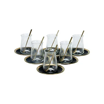 BRICARD EVRY THEESET | ZWART - GOUD 18-DELIG
