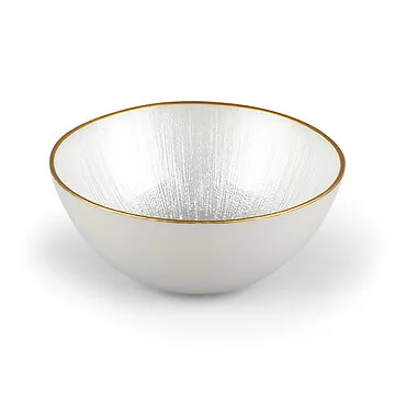 BRICARD REXY BOWLS SET | 15 CM PEARL WHITE-GOLD 6-PIECES
