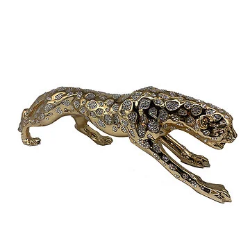 DECORATIE CNR09C LEOPARD | 80 CM GOUD