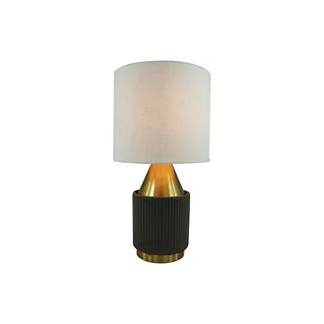 LUMCI CLAIRE TISCHLAMPE | GOLD-DUNKELGRAU Ø23X43 CM